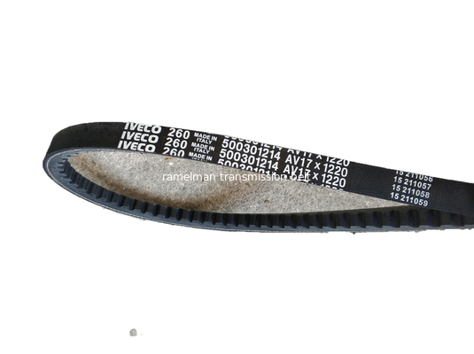 Auto v belt  fan belt vee belt OEM	5000988950/9933201170/967144/AVX13X1075 COGGED V BELT  Ramelman timing belt