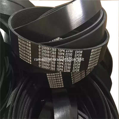 برای بیل مکانیکی CAT مدل 320D، تسمه فن 12PK1850 EPDM با کیفیت 100000 کیلومتر، تسمه V دندانه دار و تسمه V شیاردار